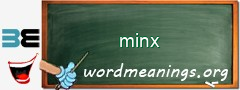 WordMeaning blackboard for minx